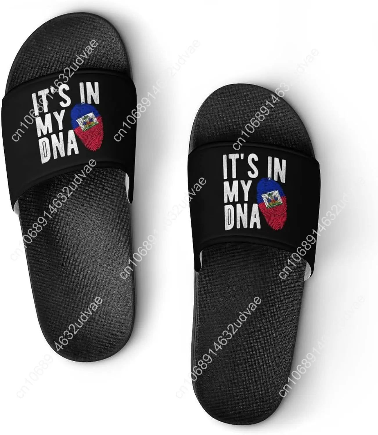 Haiti Flag Haitian Sandal Man Women Slide Soft Sole House Shoes PVC Pool Slides
