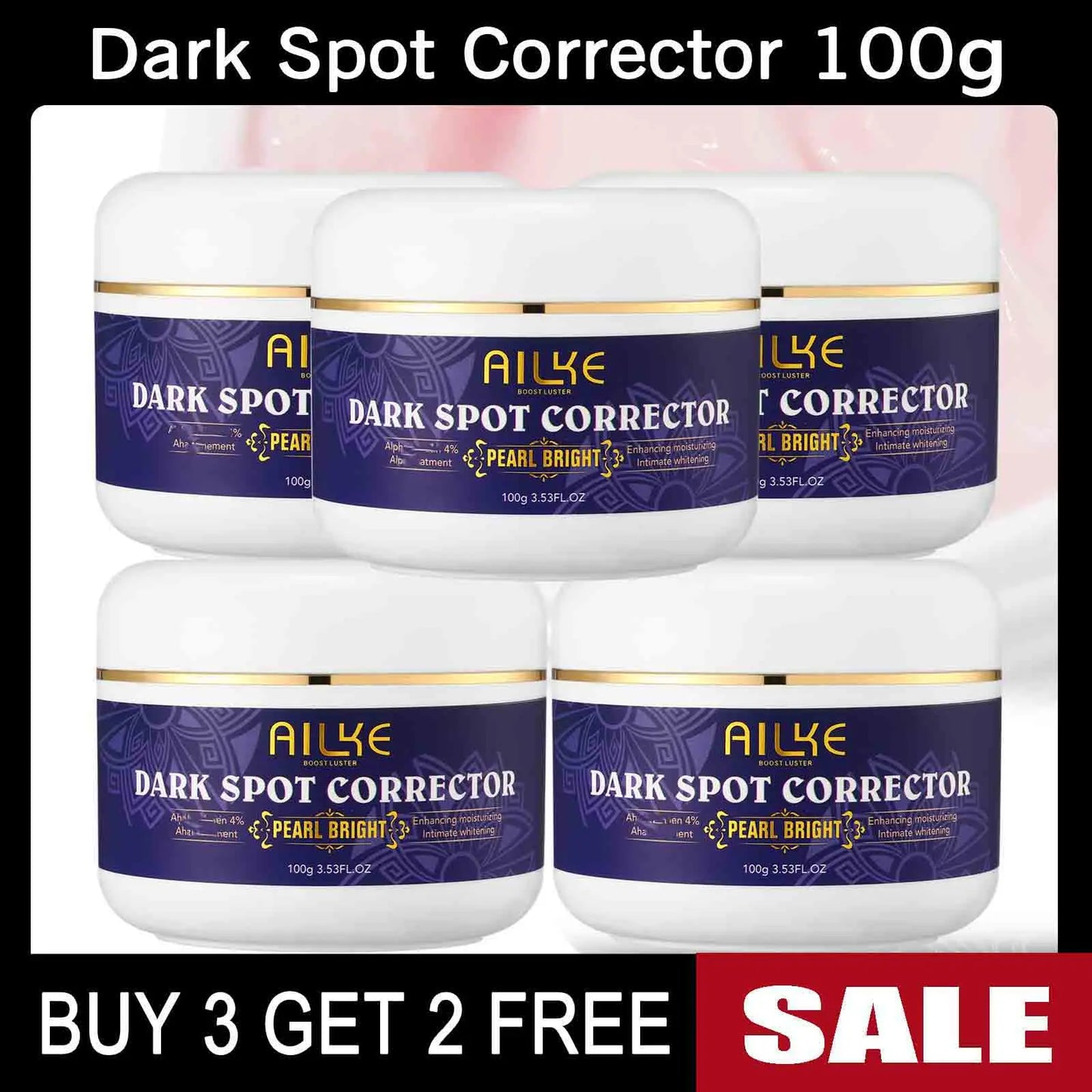 AILKE Skin Care Range Double-Glutathione, Whitening Serum, Dark Spot Face Cream, Glowing Soap, Women Lightening Beauty Cosmetics