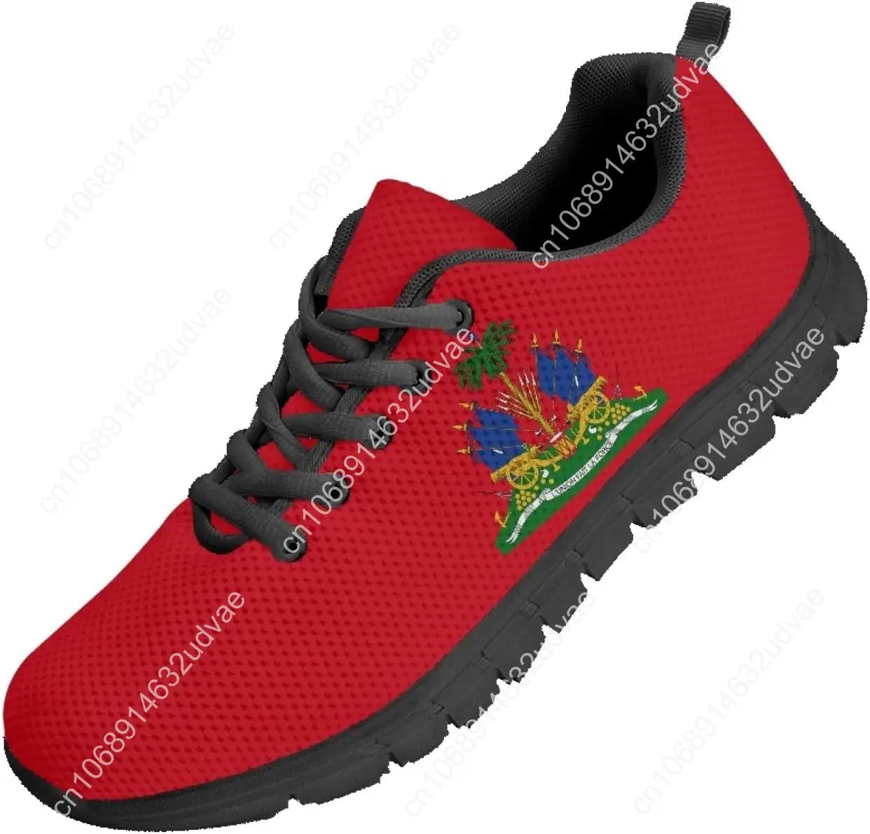 Haiti Flag Haitian Sneakers Man Women Boy Girl Teenager Kids Sports Shoes Lace Up Sneaker Breathable Footwear