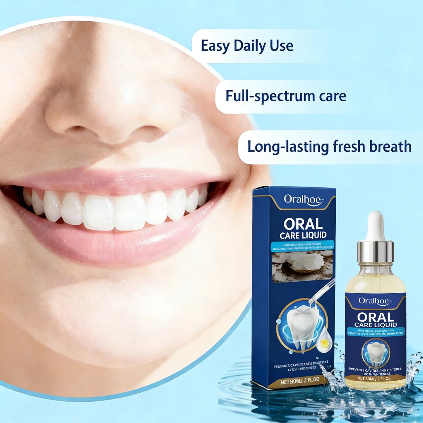 Damaged Gum Repair Care Gel Serum - Soothe Sore Gums Deep Clean Teeth Remove Plaque & Tartar for Teeth Whitening & Dental Care