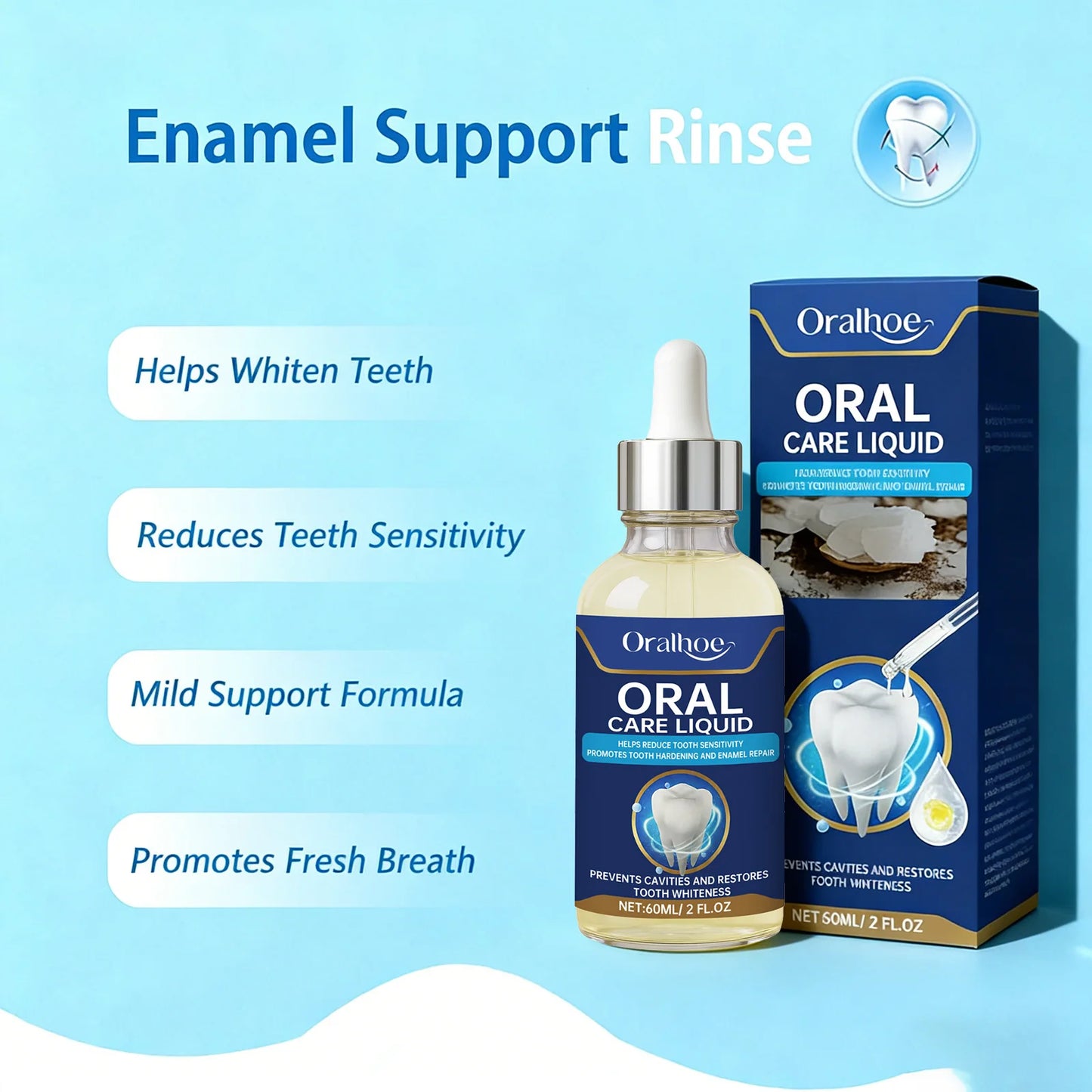 Damaged Gum Repair Care Gel Serum - Soothe Sore Gums Deep Clean Teeth Remove Plaque & Tartar for Teeth Whitening & Dental Care