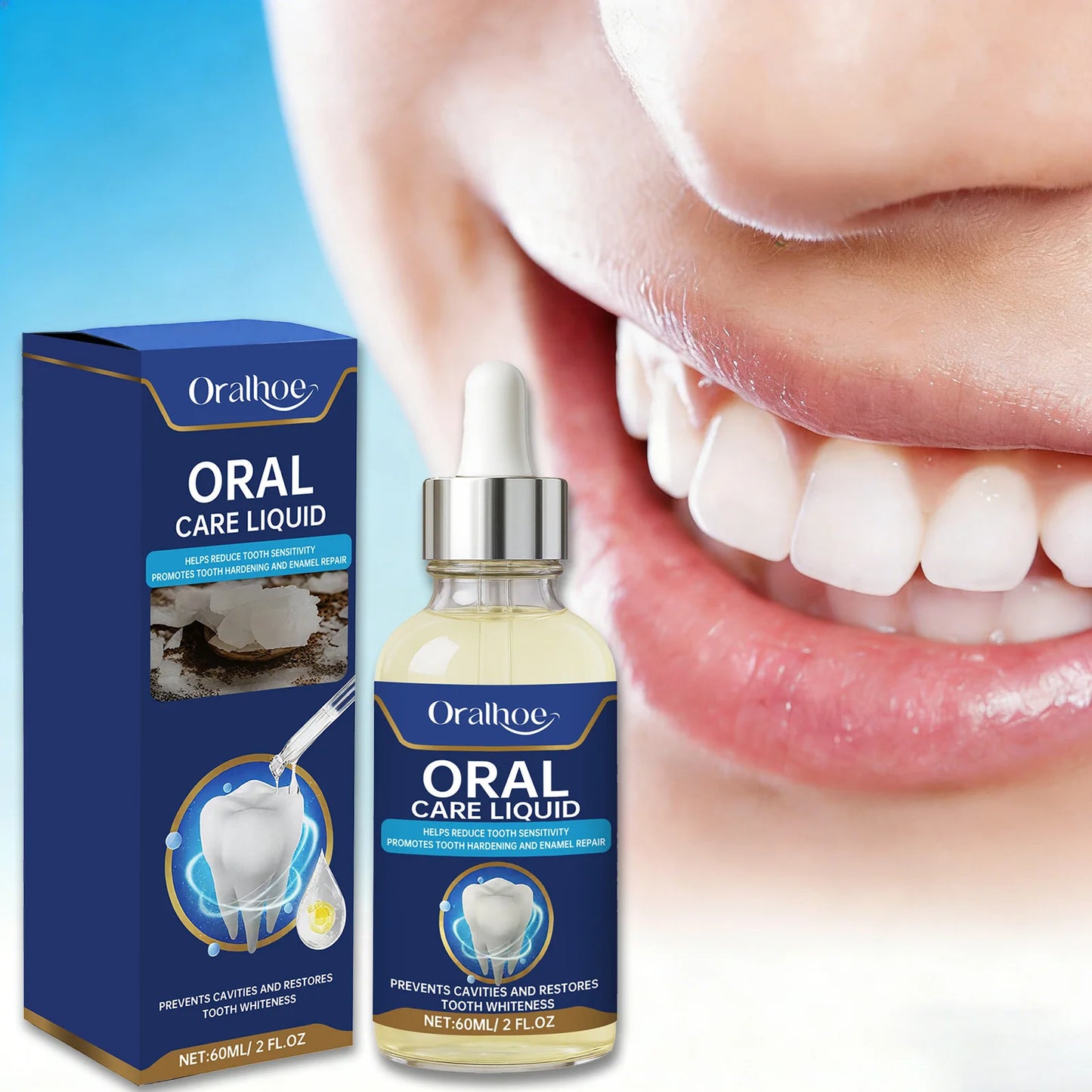 Damaged Gum Repair Care Gel Serum - Soothe Sore Gums Deep Clean Teeth Remove Plaque & Tartar for Teeth Whitening & Dental Care