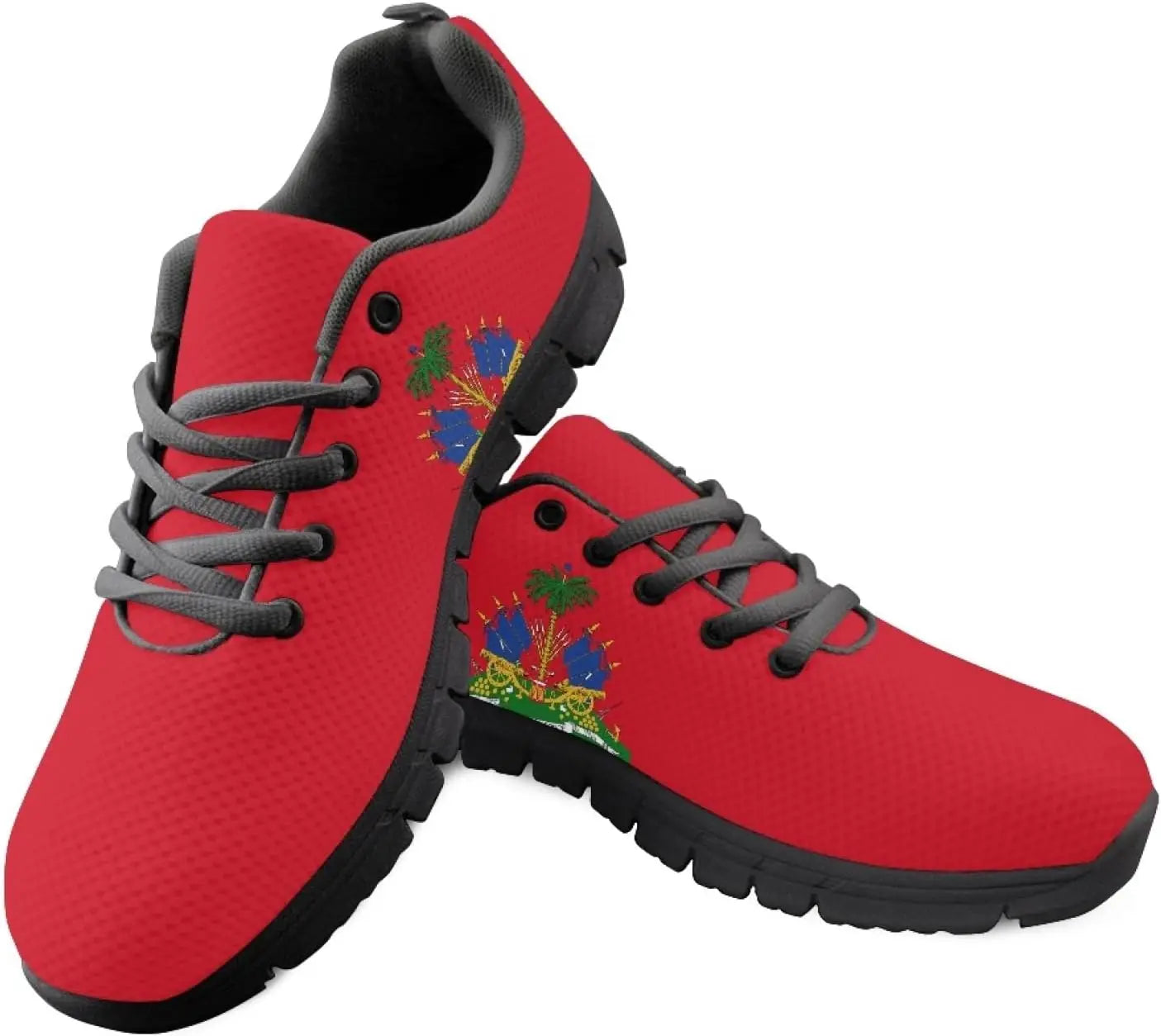 Haiti Flag Haitian Sneakers Man Women Boy Girl Teenager Kids Sports Shoes Lace Up Sneaker Breathable Footwear