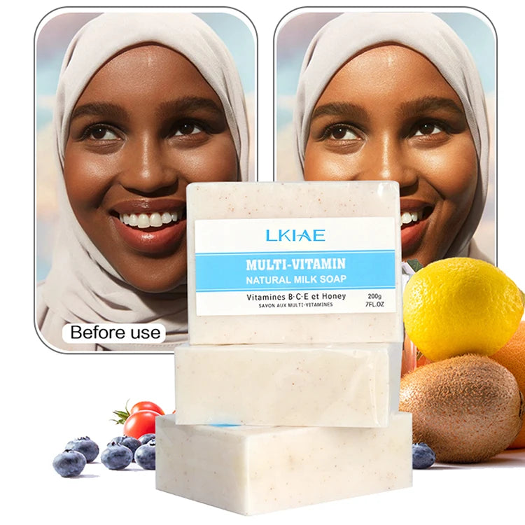 OEM ODM Handmade Skin Bar Beauty Face Body Best Seller Brightening Gentle Peeling Oil Soap  Whitening Soaps for Any Skin Type