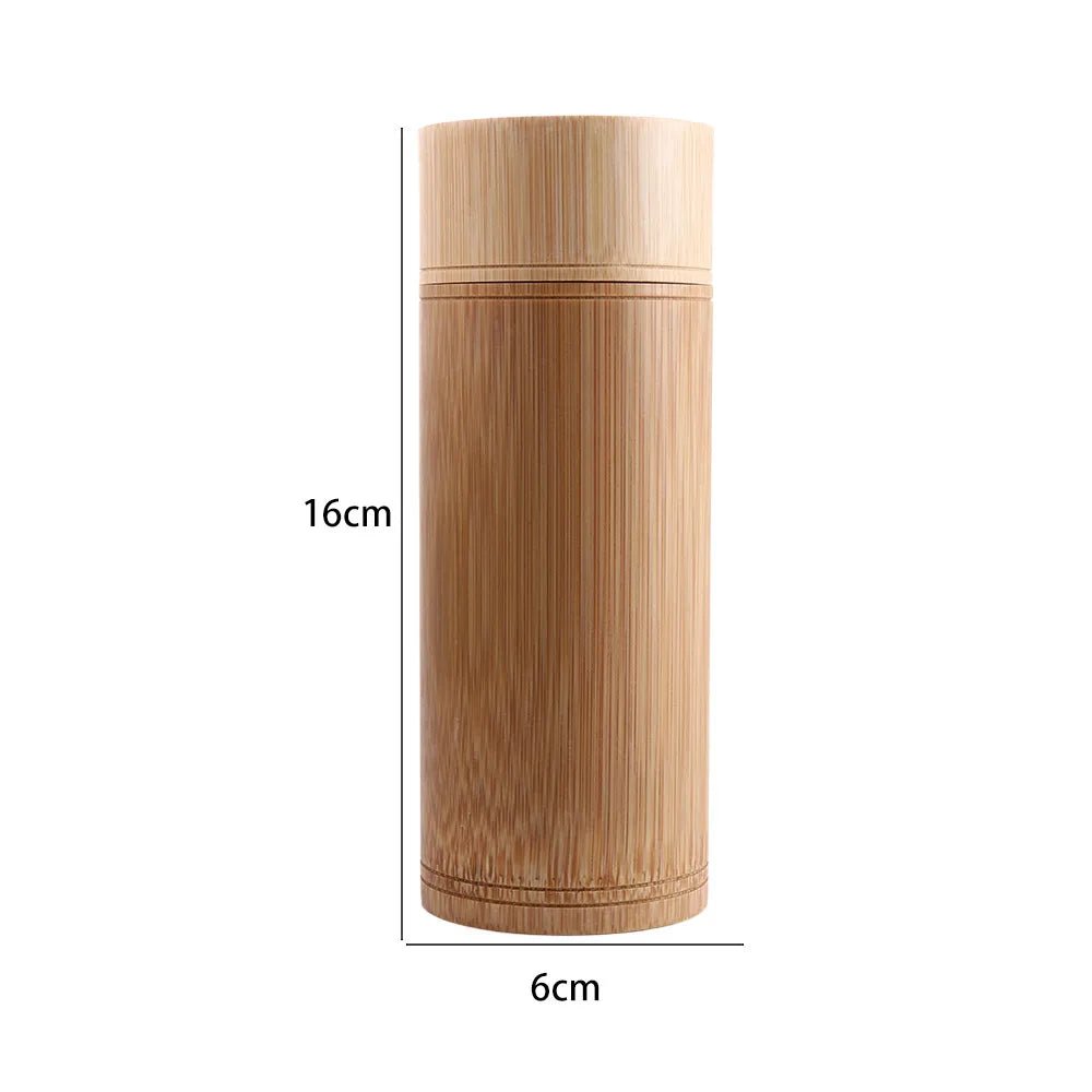 Handmade Tea Box Bamboo Storage Box Tea Canister Lid Seal Kitchen Storage Jars Accessories Spice Box Case Organizer