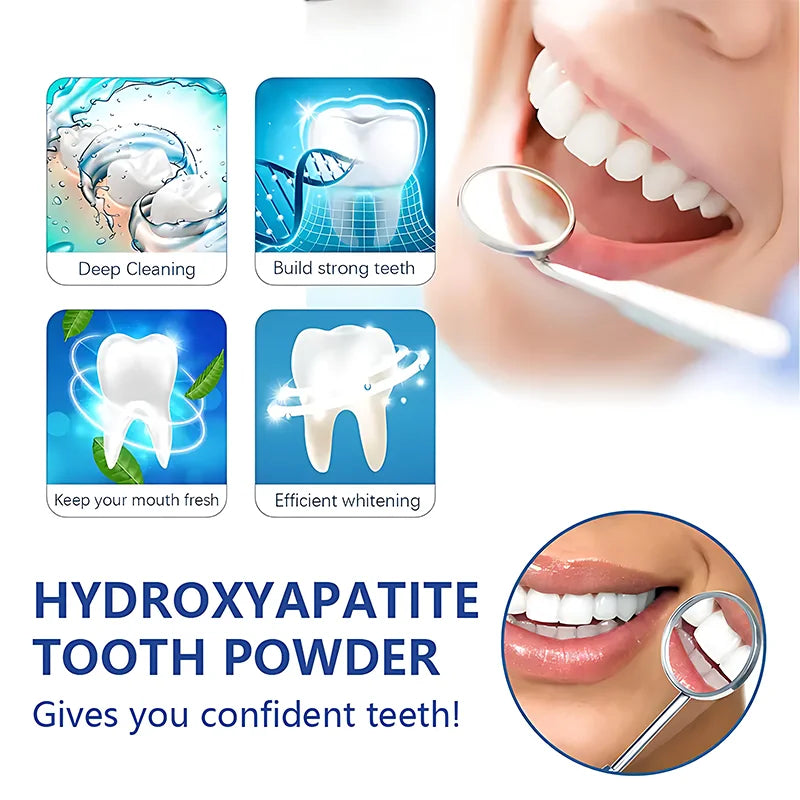 5 Days White teeth cleaning powder, deep cleaning and polishing, whitens teeth in 5 days, portable, suitable for daily use and travel