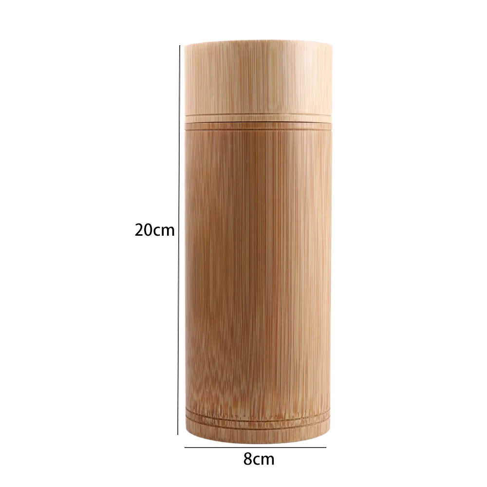 Handmade Tea Box Bamboo Storage Box Tea Canister Lid Seal Kitchen Storage Jars Accessories Spice Box Case Organizer