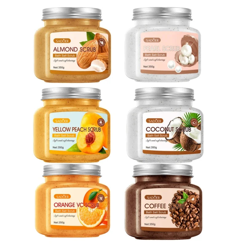 350g Body Bath Scrub, with Gentle and Fine Exfoliating Particles That Can Clean Dirt and Oil from the Skin, Improve Rough Skin Texture, Make Skin Bright, and Give It a Silky, Smooth, and Radiant Feel - Home Care