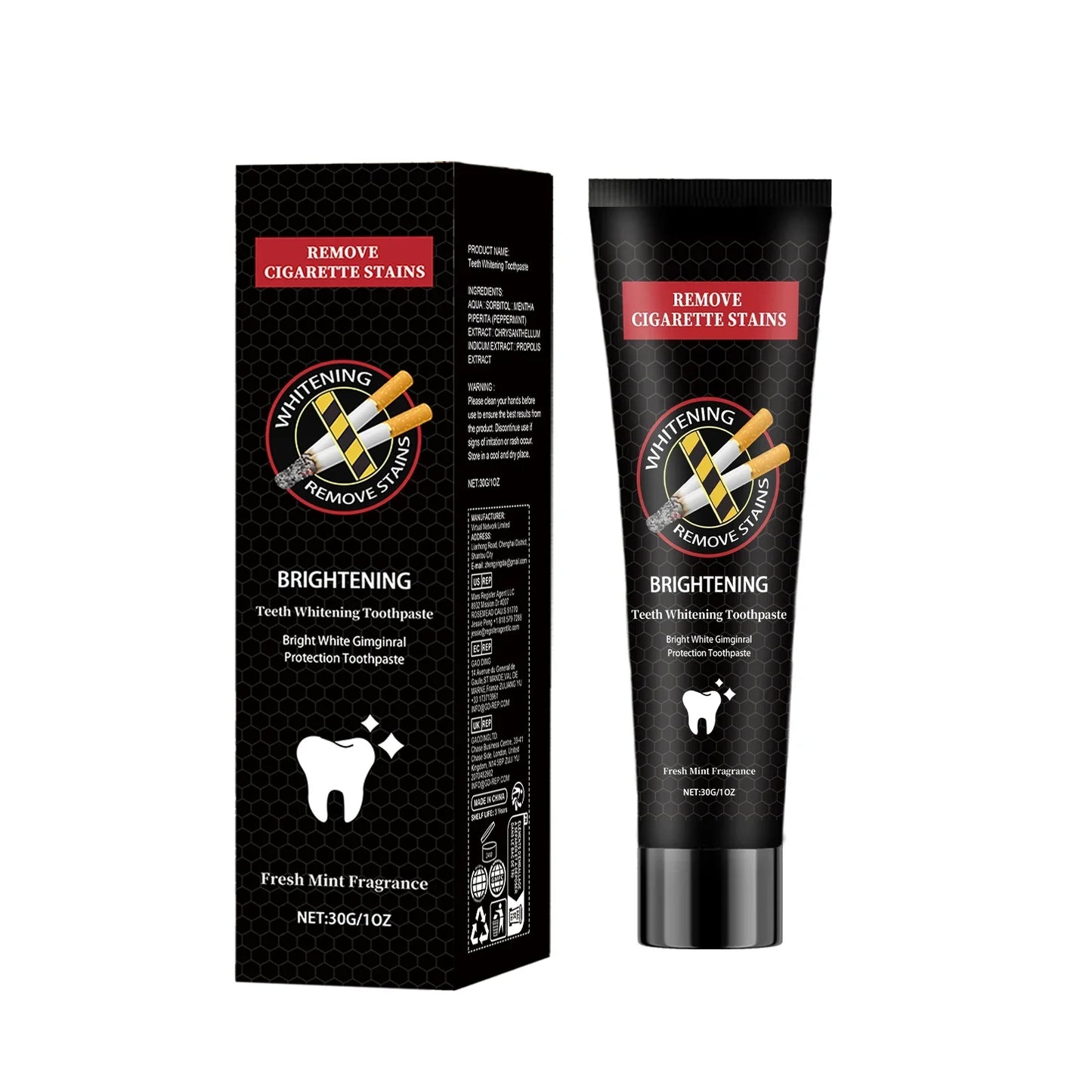 Whiten Toothpaste Remove Plaque Stains Smoke Stains Oral Hygiene Clean Fresh Breath White Teeth Care Product