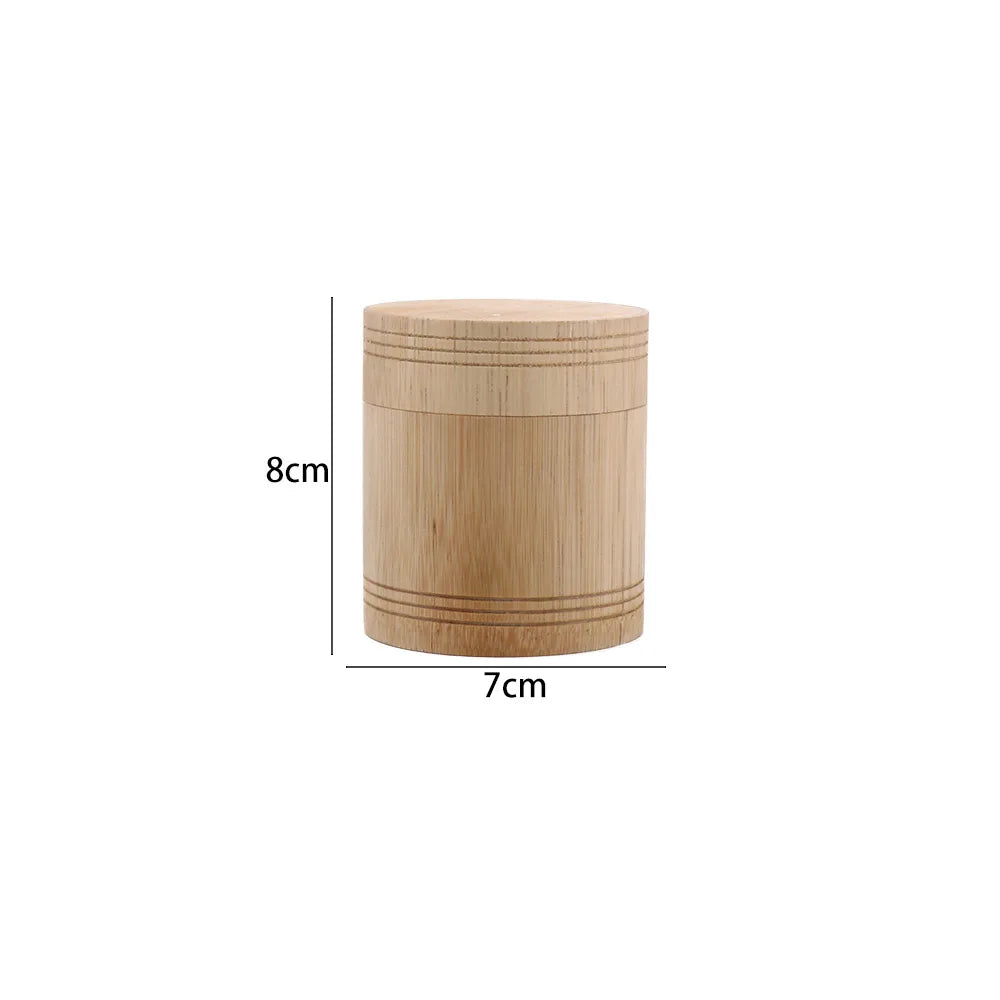 Handmade Tea Box Bamboo Storage Box Tea Canister Lid Seal Kitchen Storage Jars Accessories Spice Box Case Organizer