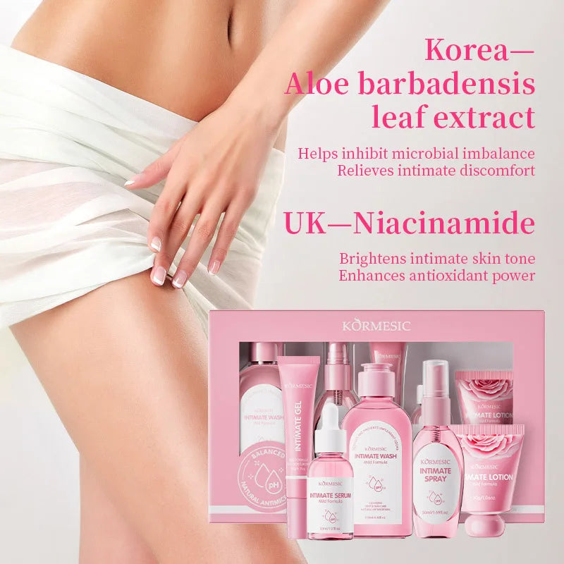 Women Private Parts Care Set Keep Brightening Improve Odor Reduce Dark Stress Release Body Deodorant Soap Vaginal Tightening Gel