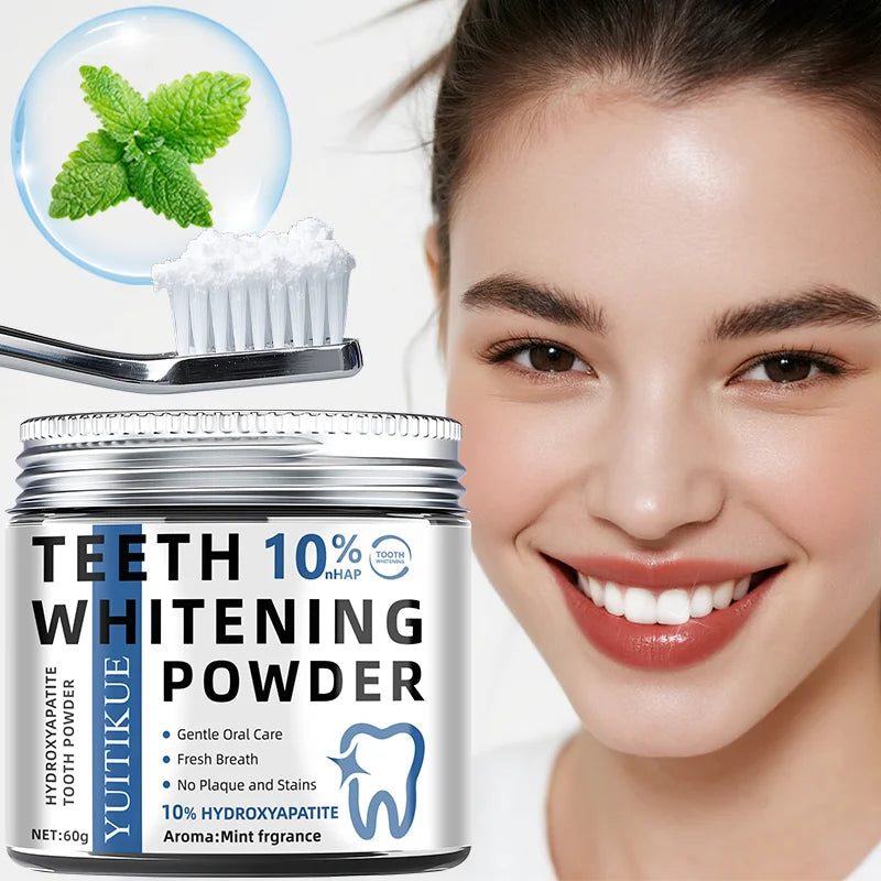 5 Days White teeth cleaning powder, deep cleaning and polishing, whitens teeth in 5 days, portable, suitable for daily use and travel