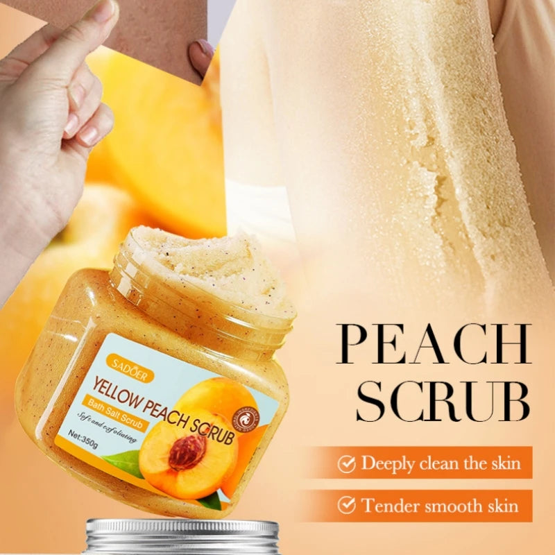 350g Body Bath Scrub, with Gentle and Fine Exfoliating Particles That Can Clean Dirt and Oil from the Skin, Improve Rough Skin Texture, Make Skin Bright, and Give It a Silky, Smooth, and Radiant Feel - Home Care