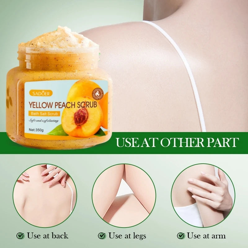 350g Body Bath Scrub, with Gentle and Fine Exfoliating Particles That Can Clean Dirt and Oil from the Skin, Improve Rough Skin Texture, Make Skin Bright, and Give It a Silky, Smooth, and Radiant Feel - Home Care