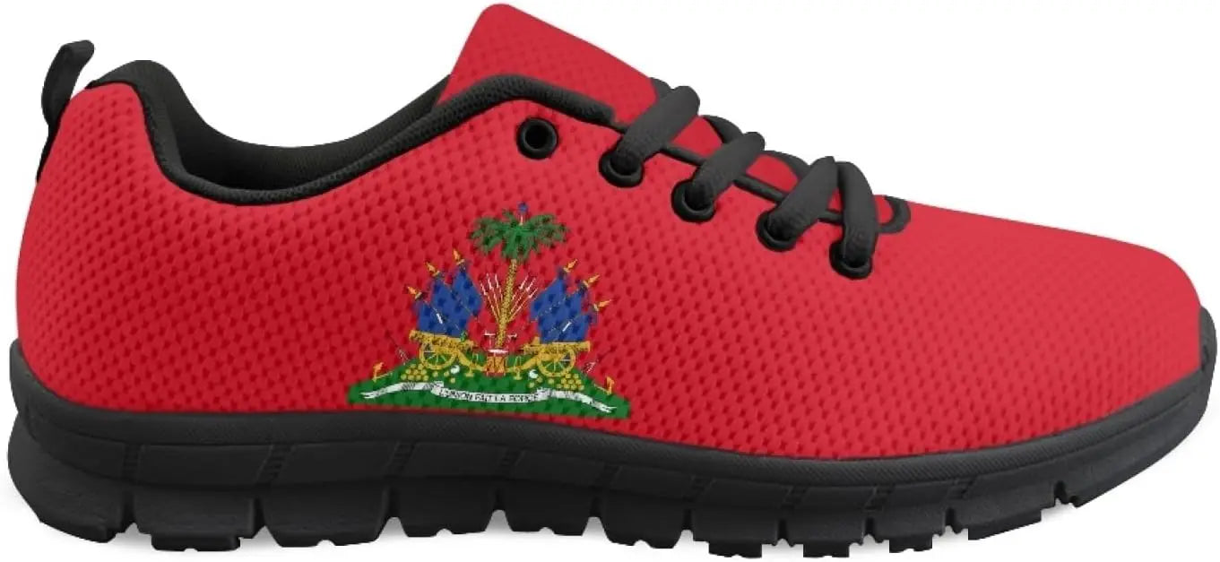 Haiti Flag Haitian Sneakers Man Women Boy Girl Teenager Kids Sports Shoes Lace Up Sneaker Breathable Footwear