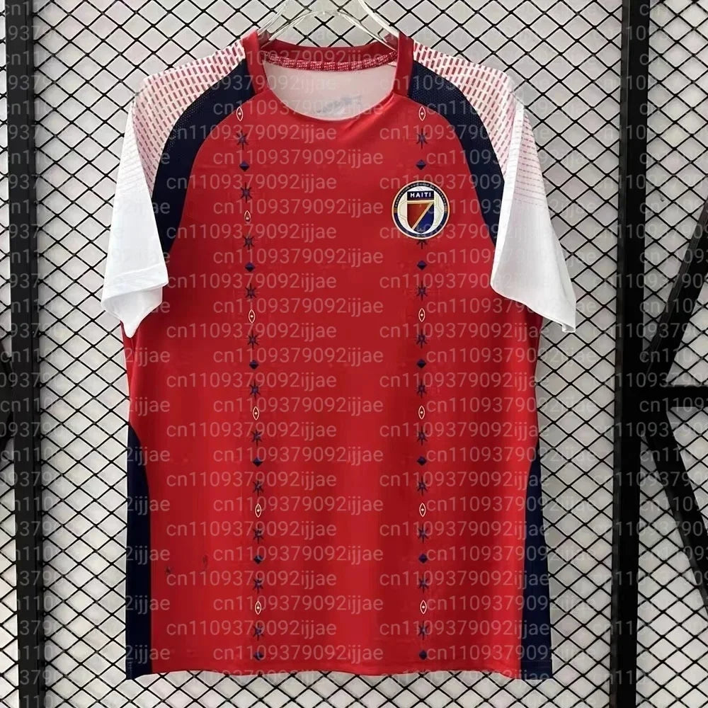 2026 Parent Child Football T-shirt 3D Printed National Team Haiti Football Jersey Quick Drying Adult and Children's Top