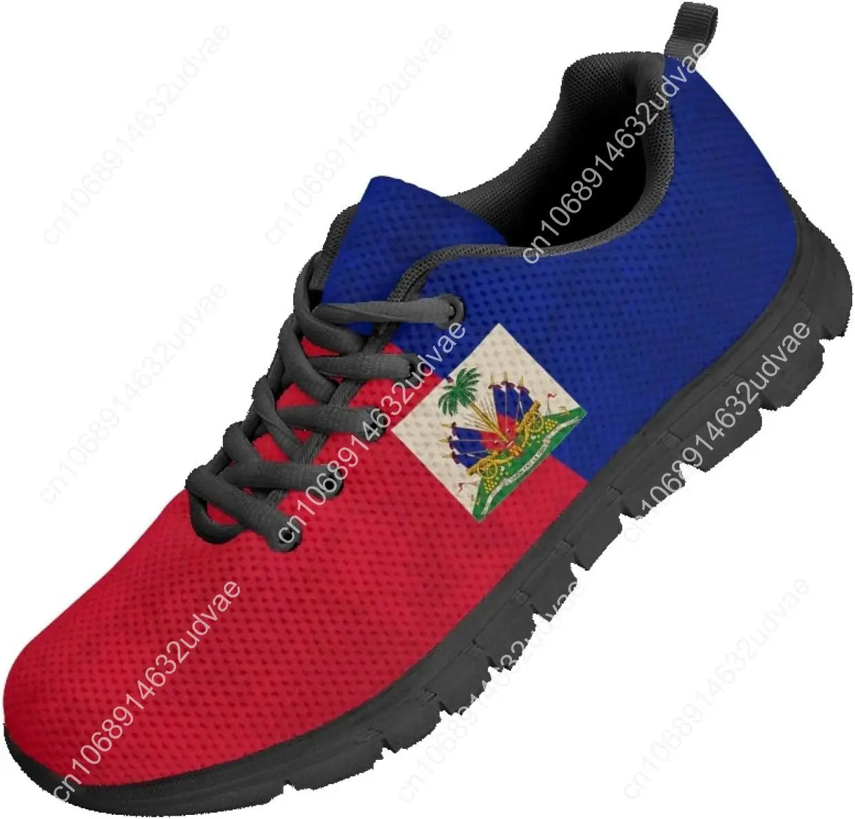 Haiti Flag Haitian Sneakers Man Women Boy Girl Teenager Kids Sports Shoes Lace Up Sneaker Breathable Footwear