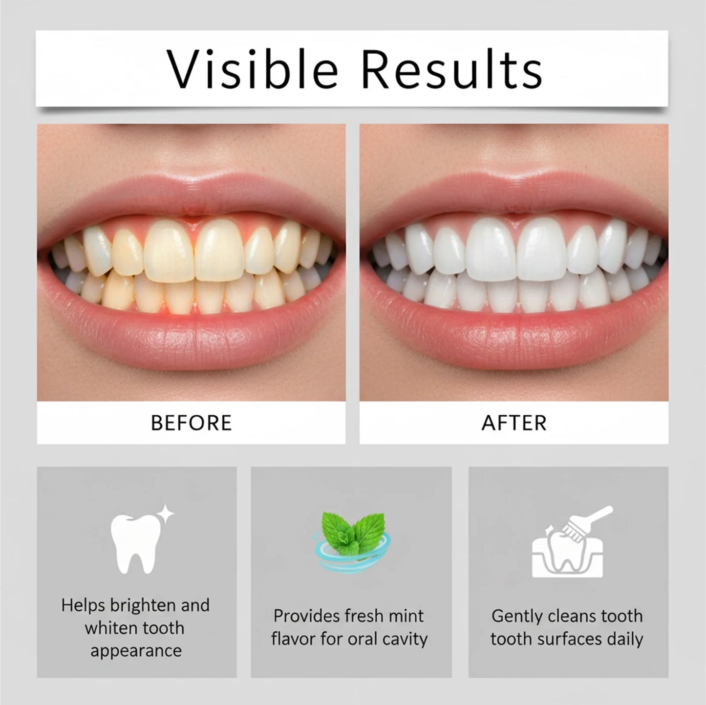 Nano Hydroxyapatite Toothpaste Removing Yellow Teeth Cleaning Tooth Stain Lasting Fresh Oral Minty Fresh Oral Care Toothpaste