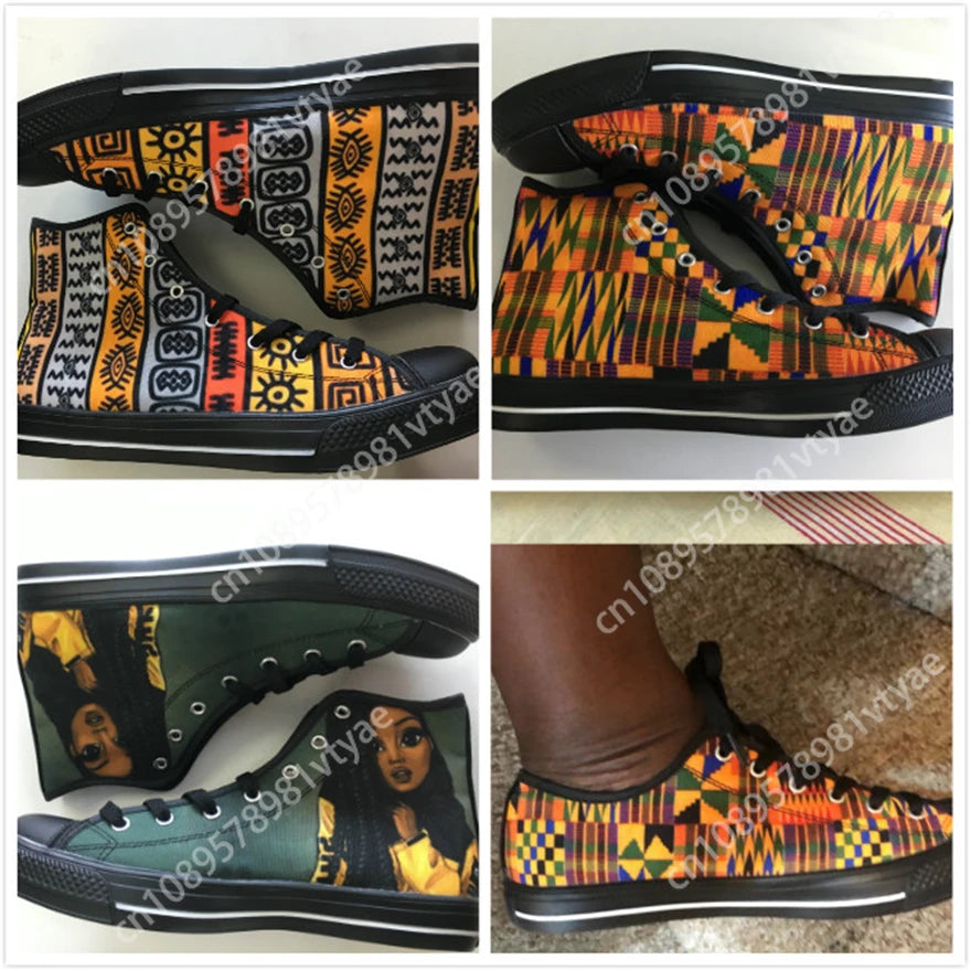 Doginthehole Canvas Spring Custom Vulcanize Shoes Haiti Flags Design Lightweight Low Top Flats for Youth Girls Comfort Zapatos